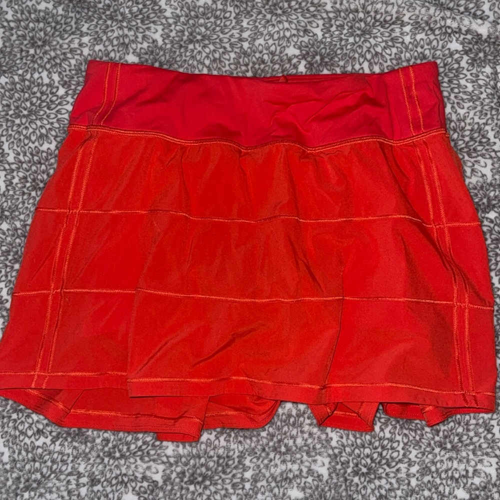Lululemon red tennis skirt